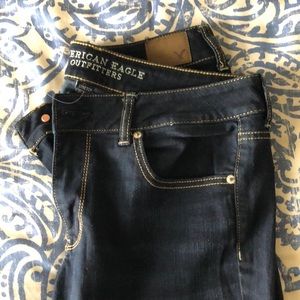 American Eagle. Size 14 straight dark wash jeans.